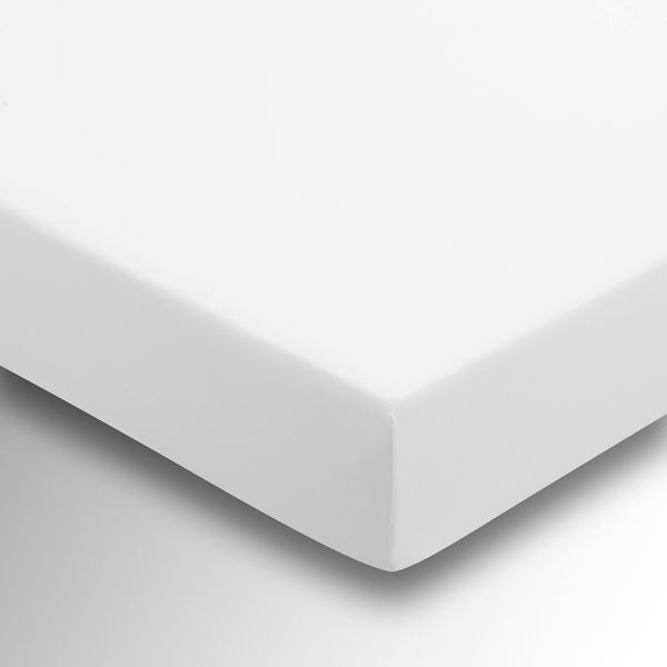 Plain Dye Percale Fitted Sheet - White